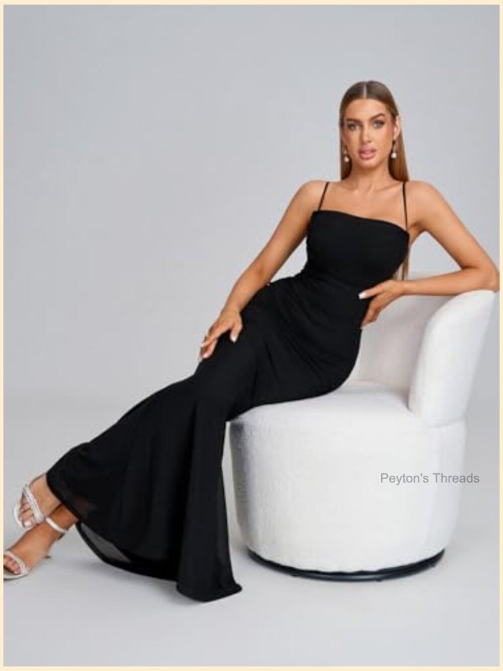 Spaghetti Strap Ruched Bodycon Corset Maxi Long Dress Wedding Guest Cocktail - Picture 6 of 6